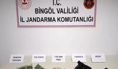 Bingöl’de Jandarma Operasyonunda Uyuşturucu ve Silah Ele Geçirildi