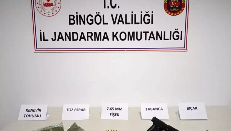 Bingöl’de Jandarma Operasyonunda Uyuşturucu ve Silah Ele Geçirildi